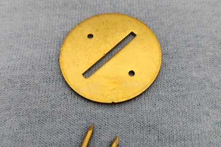Coin Entry Plate (Brass) for Columbus (with hardware) - MP051B