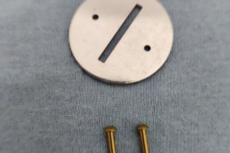Coin Entry Plate for Columbus (with hardware) - MP051