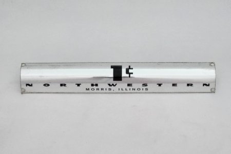Northwestern 49 Front Metal Plate 1c  - DC596