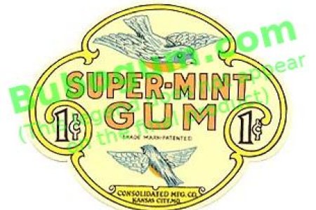 Bluebird Super-Mint Gum  1c - DC067
