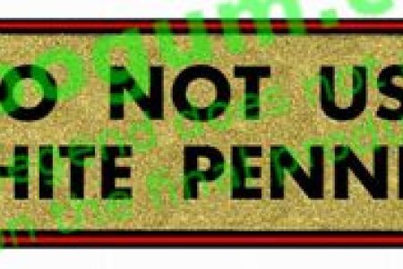 Do Not Use White Pennies
