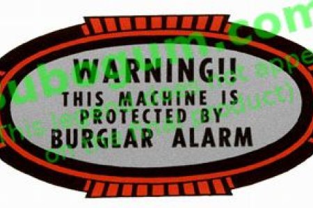 Warning, Burglar Alarm - DC320