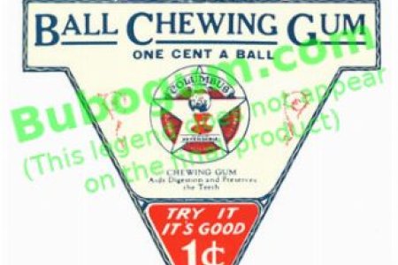 Columbus  Ball Chewing Gum  1c - DC381