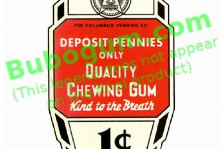 Columbus  Quality Chewing Gum - White 1c (No Star) - DC403