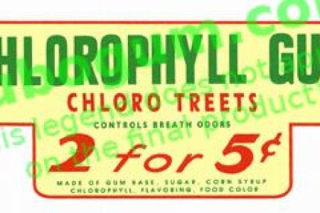 Chlorophyll Gum  2 for 5c