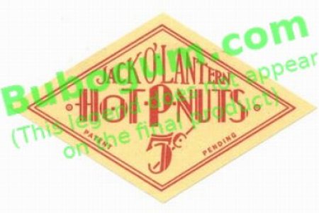 Jack O' Lantern  Hot-P-Nuts  5c - Red - DC571