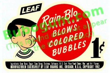 Leaf  Rain-Blo Bubble Gum  1c - Ivory Background - DC598