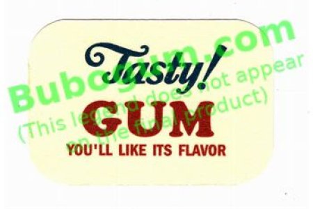 Northwestern 31 Merchandiser  Tasty! Gum Card - DC610