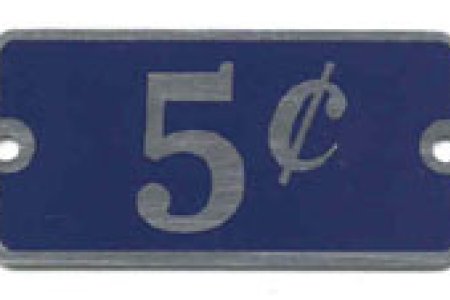 5c Coin Tag