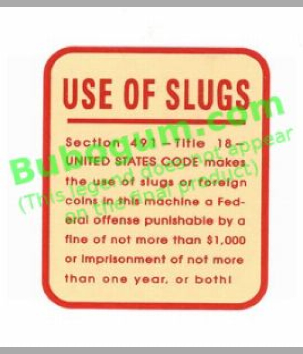 Use Of Slugs - DC567