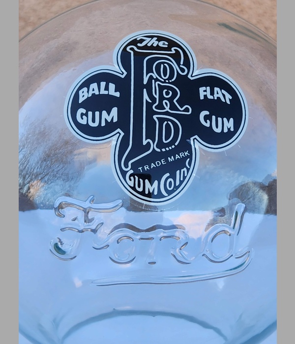 Ford Script Glass Globe 
