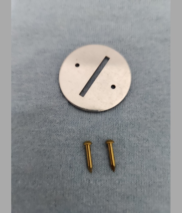 Coin Entry Plate for Columbus (with hardware) - MP051