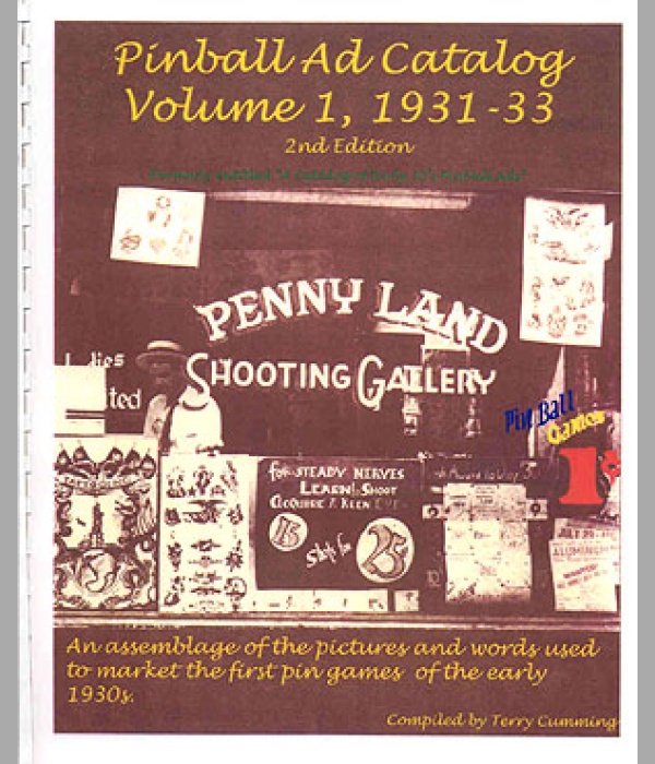 Pinball Ad Catalog, Volume 1, 1931 - 33