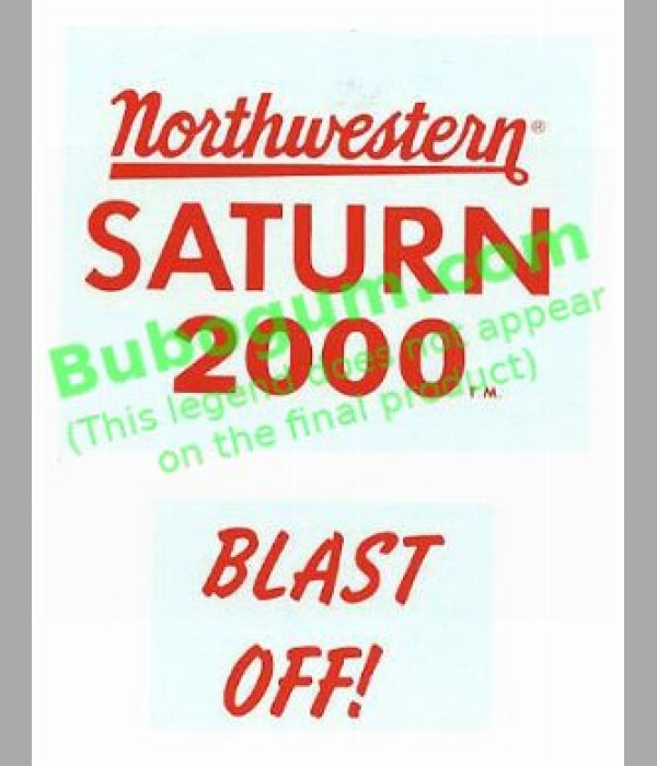 Northwestern Saturn 2000 (Set of 2 Decals)