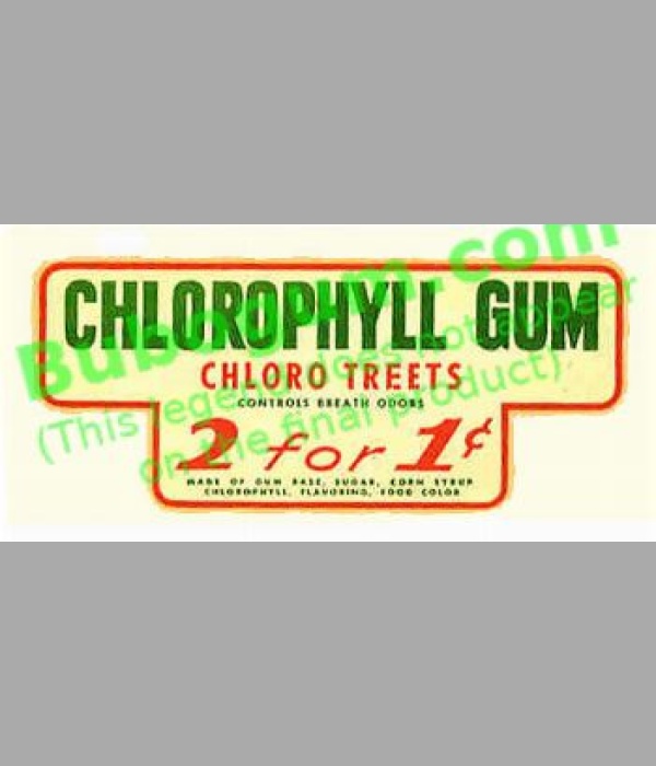 Chlorophyll Gum  2 for 1c - DC188