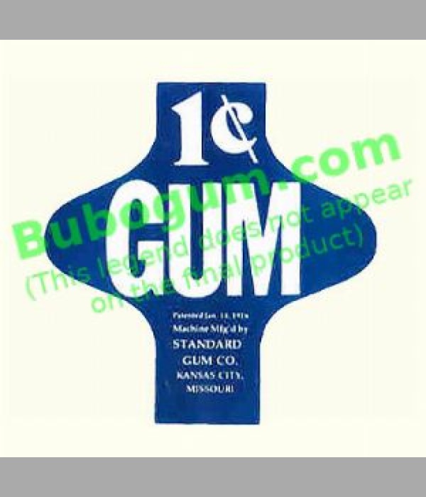 1c GUM - STANDARD GUM CO. (Blue) - DC190