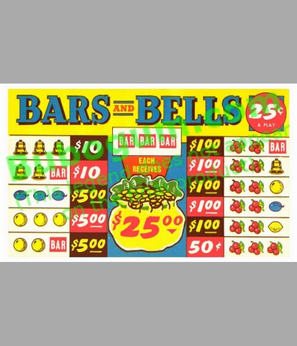 Bars And Bells 25c  (For Silver King Giant Ace) - DC217