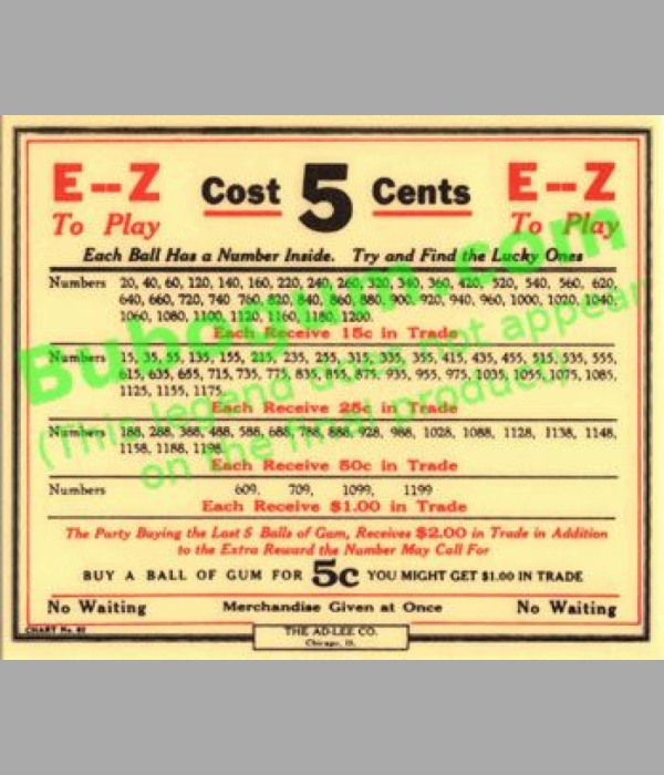 E-Z Cost 5 Cents - DC227