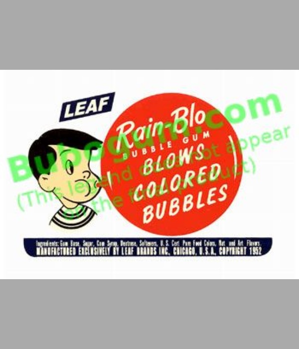 Leaf  Rain-Blo Bubble Gum - No Denomination - DC231