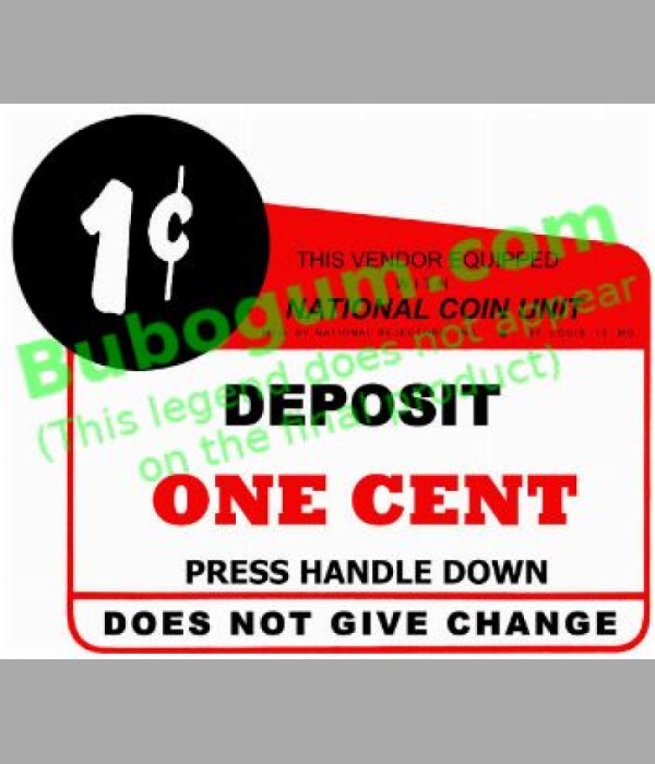 National Coin Unit Press Handle Down  1c - DC237