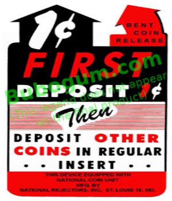 National Coin Unit First Deposit 1c - DC339