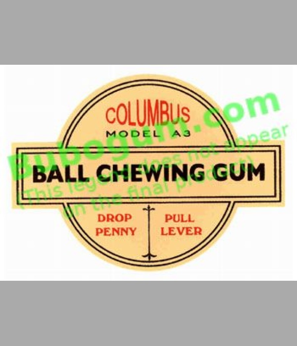 Columbus Model A3  Ball Chewing Gum - DC409