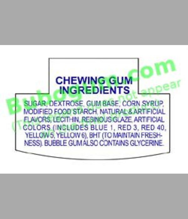 Ford Gum Ingredients - DC561
