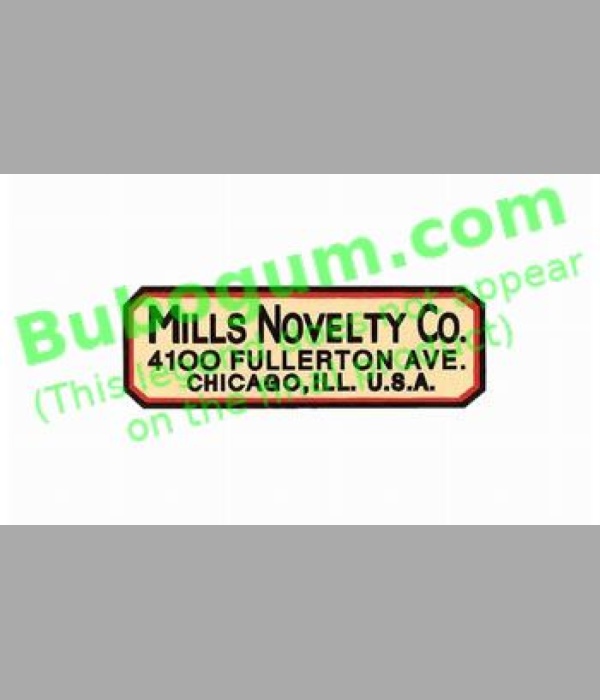 Mills Novelty Co. Address - DC570