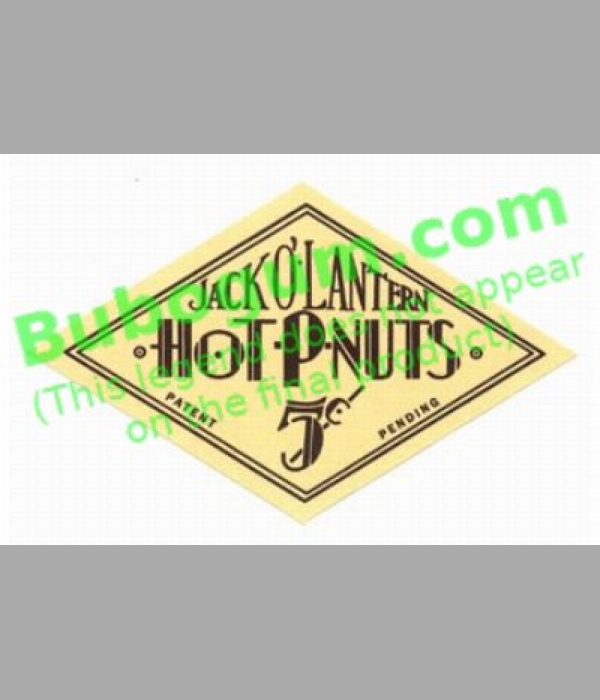 Jack O' Lantern Hot-P-Nuts  5c - Black - DC572