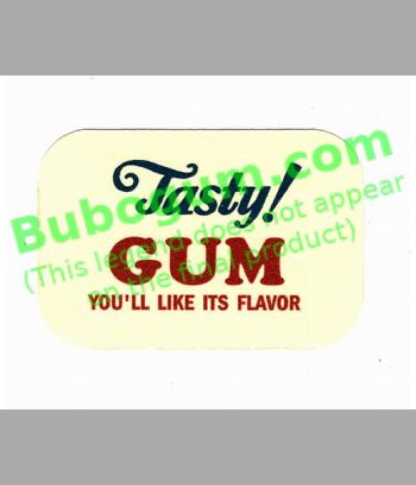 Northwestern 31 Merchandiser  Tasty! Gum Card - DC610