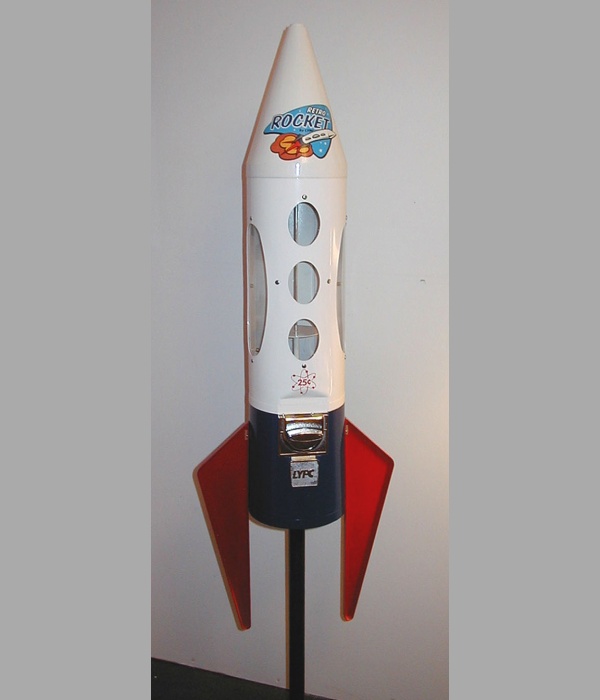 Retro Rocket Gumball or Capsule Machine