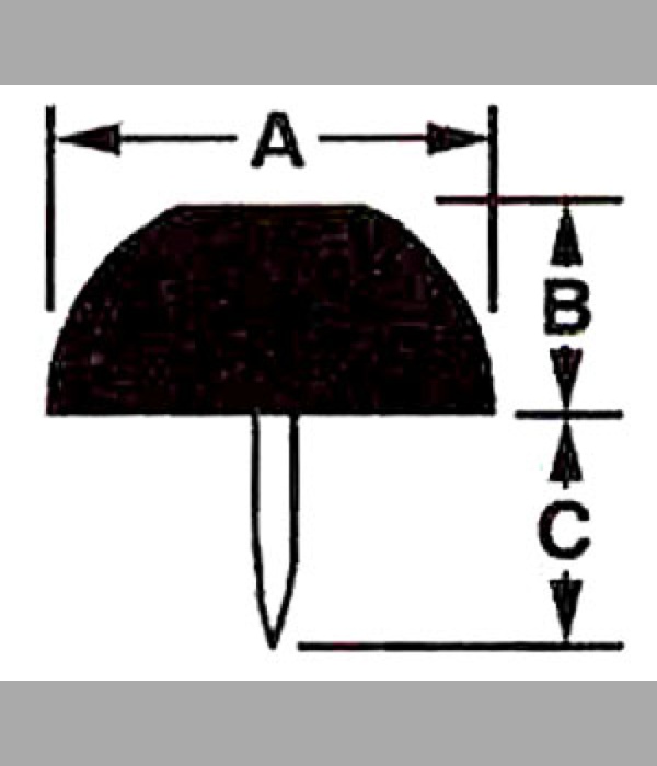 Tack Bumper - Round Head with Flat Top